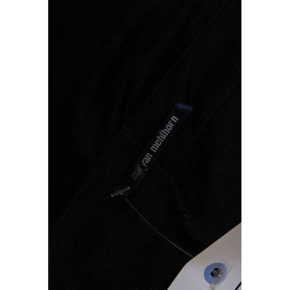 Maryan Mehlhorn Short Sleeve Off Shoulder Strappy Shift Dress Black Size 12 - Picture 4 of 4